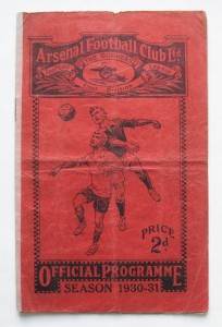 ARSENAL v DERBY COUNTY 1930/1931 *Fair Condition Football Programme* for sale on Ebay