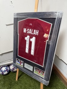Mo Salah Signed Liverpool Shirt Beckett Witnessed for sale on Ebay