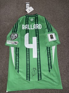 SIGNED NORTHERN IRELAND DAN BALLARD SHIRT SLOVAKIA SUNDERLAND PROOF   for sale on Ebay