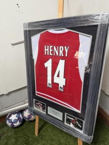 Framed Thierry Henry Hand Signed Arsenal Football Shirt Beckett Authentication for sale on Ebay