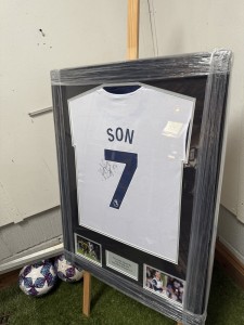 Son Heung-Min Tottenham Hotspur Signed Framed Football Shirt With COA for sale on Ebay
