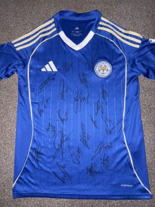 SIGNED LEICESTER CITY SHIRT 25/26 FOXES LCFC PROOF  for sale on Ebay