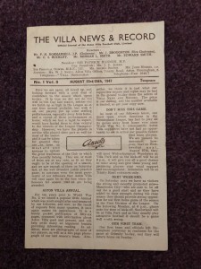 Football programme reserves Aston Villa v West Bromwich Albion / Wolves 1947 for sale on Ebay