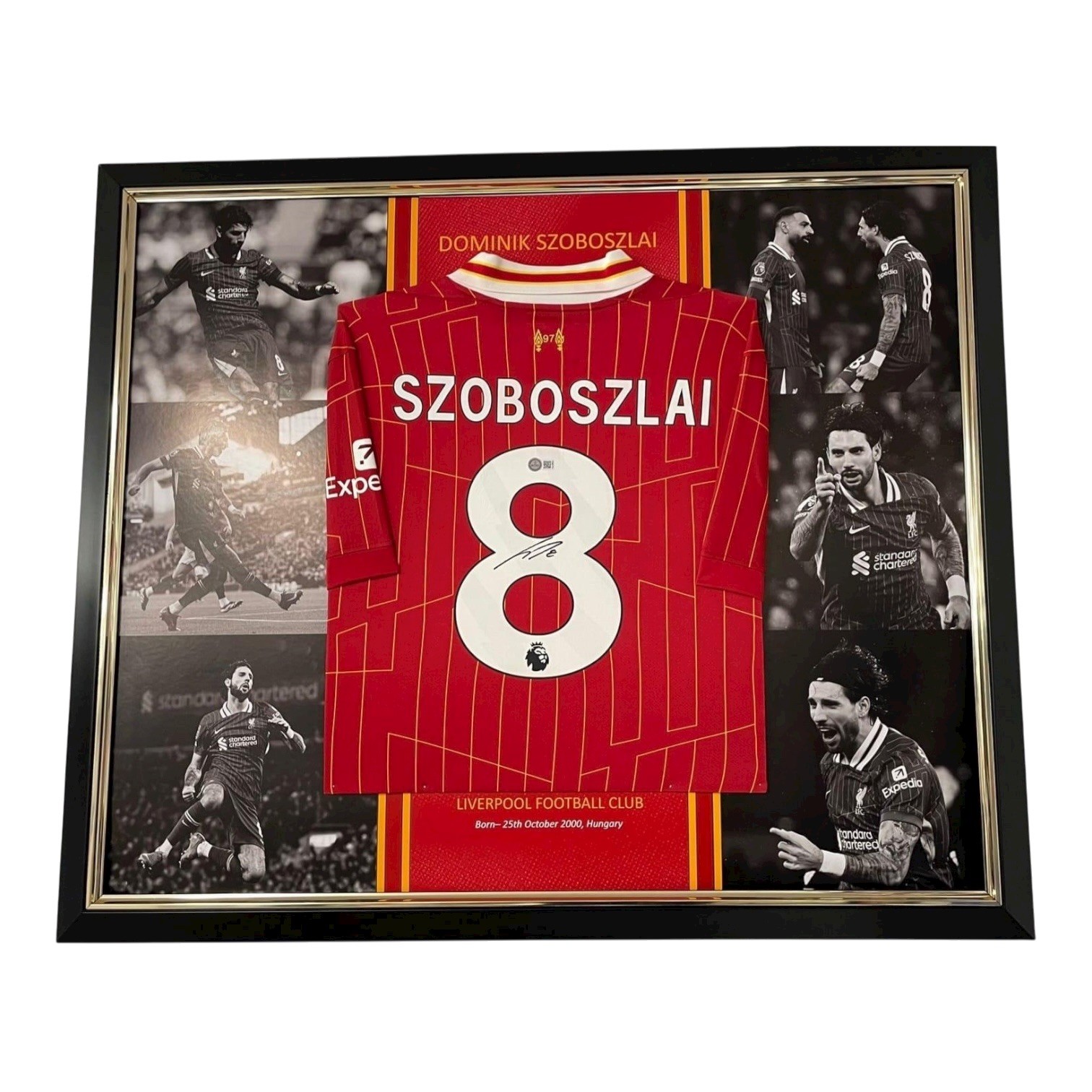 Dominik Szoboszlai signed shirt FRAMED ACG LIVERPOOL JERSEY PROOF salah isak for sale on Ebay