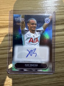 Topps Summer Signings UCC 2025 - Xavi Simons Auto /99 - Tottenham Hotspur for sale on Ebay