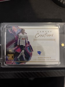 Djed Spence Rookie Auto First Print /10 Canvas Creations Impeccable - Tottenham for sale on Ebay