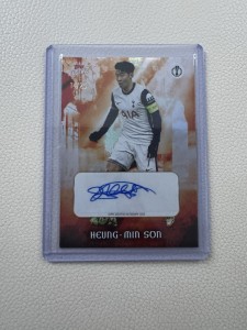 Heung-Min Son Tottenham Topps Fugenz Auto 14/25 for sale on Ebay