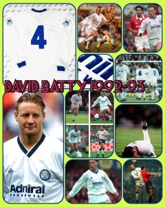 Leeds United Match Worn Football Shirt David Batty 1992 Blackburn Newcastle for sale on Ebay