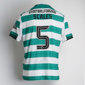 CELTIC FC FOUNDATION CHRISTMAS APPEAL LOGO SIGNED SHIRT - LIAM SCALES for sale on Ebay
