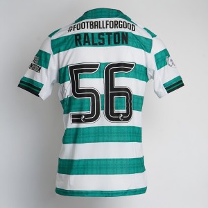 CELTIC FC FOUNDATION CHRISTMAS APPEAL LOGO SIGNED SHIRT- ANTHONY RALSTON for sale on Ebay