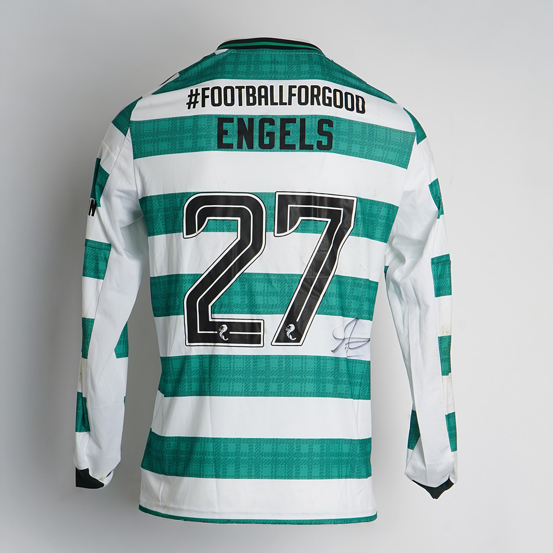 CELTIC FC FOUNDATION CHRISTMAS APPEAL LOGO SIGNED SHIRT - ARNE ENGELS for sale on Ebay