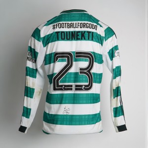 CELTIC FC FOUNDATION CHRISTMAS APPEAL LOGO SIGNED SHIRT - SEBASTIAN TOUNEKTI for sale on Ebay