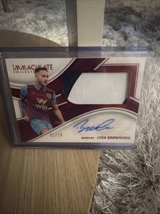 Josh Brownhill Immaculate 2023-24 Patch Auto Burnley 02/10 for sale on Ebay