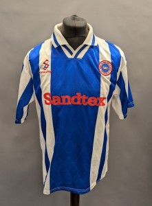 Vintage Men's SUPER LEAGUE Brighton & Hove Albion 1997-98 Home Shirt Size M T19 for sale on Ebay