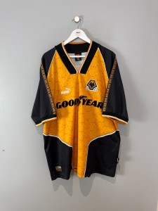 WOLVES 1996/98 HOME SHIRT  (size XL)  PUMA VINTAGE ORIGINAL FOOTBALL SHIRT for sale on Ebay