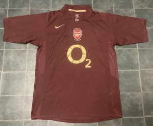 Nike Arsenal FC 2005/06 Home Shirt Size Large Redcurrant Highbury ORIGINAL & VGC for sale on Ebay