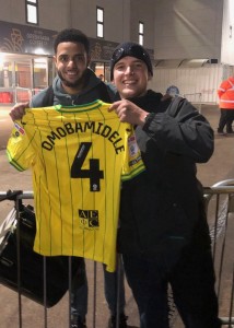 Omobamidele  Signed Match Worn Football Shirt Norwich VSunderland Ncfc CityElite for sale on Ebay
