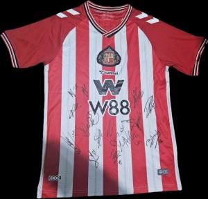 Sunderland AFC Squad Signed 2025/26 Home Shirt Football Autograph COA & PROOF for sale on Ebay