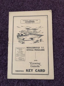 Football programme Middlesbrough v Liverpool 7th February 1953 for sale on Ebay