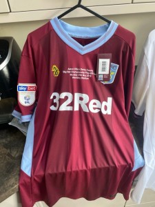 Aston Villa 18/19 Home Shirt Playoff Final Grealish for sale on Ebay