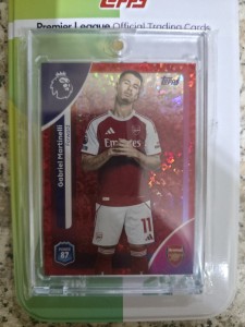 Topps Premier League 2026 Gabriel Martinelli Ruby 4/5 Ultra Rare Card Arsenal for sale on Ebay
