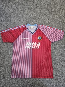 Rare Original Aston Villa 1987/89 Hummel Home Shirt XL for sale on Ebay