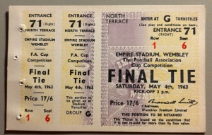 1963 Manchester United v Leicester City FA Cup Final at Wembley for sale on Ebay