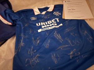 Signed Glasgow Rangers 2025/2026 squad With COA for sale on Ebay