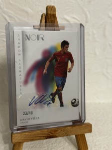 2024-25 Panini Noir Soccer David Villa /49 Shadow Signatures Autograph Card for sale on Ebay