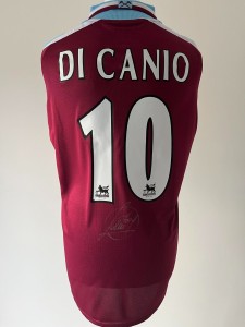 Signed PAOLO DI CANIO Shirt - West Ham United Retro - PROOF/COA - Italy Lazio for sale on Ebay