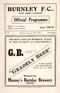 Burnley Reserves v Liverpool Reserves 1937/38 for sale on Ebay