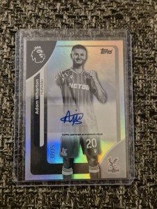 Adam Wharton Auto /75 Topps Premier League 2026 Crystal Palace for sale on Ebay