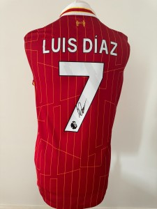 Signed LUIS DIAZ Shirt - Liverpool - PRIVATE SIGNING/COA - Colombia Bayern for sale on Ebay