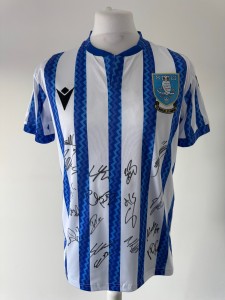 Signed SHEFFIELD WEDNESDAY 2024/25 Shirt By 18- PROOF/COA - McNeil Windass Rohl for sale on Ebay