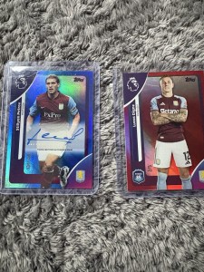 Aston Villa Lucas Digne /5  Auto Stiliyan Petrov /150 Topps Premier League for sale on Ebay