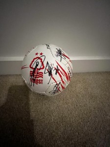 Nottingham Forest Signed Ball Football Autograph Gift for sale on Ebay