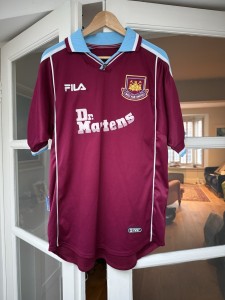 West Ham United home shirt 1999, Original, Medium. for sale on Ebay