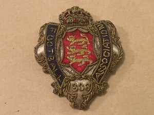 FA Cup 1908 Embroidered Wire Badge Newcastle V Wolves George Kenning & Son for sale on Ebay