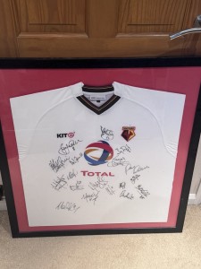 Signed And Framed 2003-04 Watford FC Away Shirt for sale on Ebay