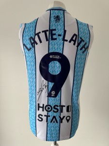 Signed EMMANUEL LATTE-LATH Shirt - Middlesbrough FC - PROOF/COA - Atlanta for sale on Ebay