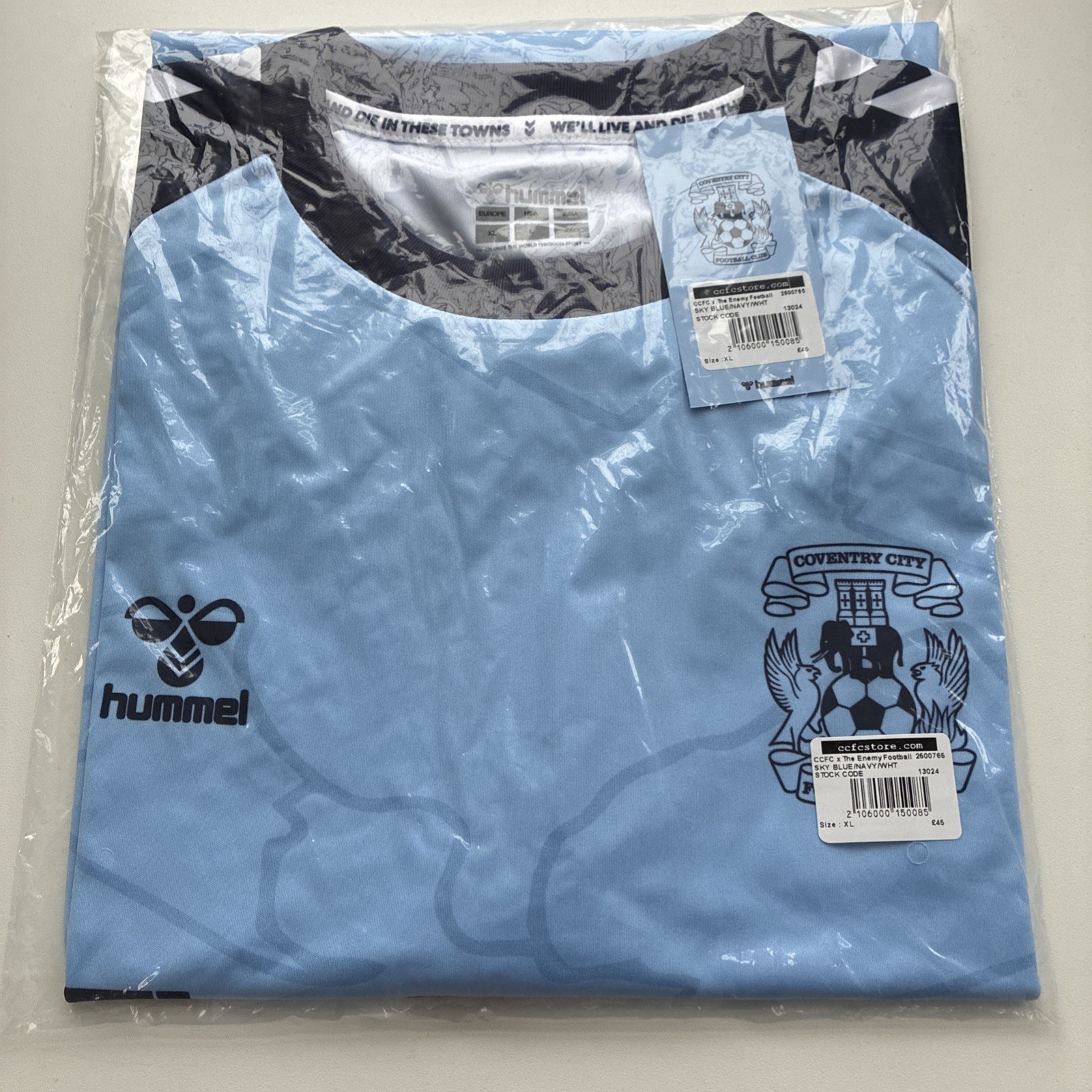 Coventry City FC the Enemy limited Edition Shirt ONLY 4000 Made men's size XL for sale on Ebay