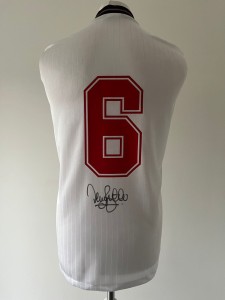 Signed TERRY BUTCHER Shirt - England 1988 Retro - PROOF/COA - Rangers Ipswich for sale on Ebay