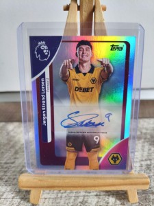 Topps Premier League 2025/2026 Jorgen Strand Larsen Wolves Base Autograph for sale on Ebay