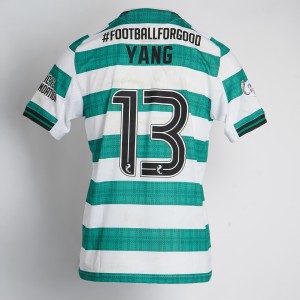 CELTIC FC FOUNDATION CHRISTMAS APPEAL LOGO SIGNED SHIRT - YANG HYUN-JUN for sale on Ebay