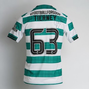 CELTIC FC FOUNDATION CHRISTMAS APPEAL LOGO SIGNED SHIRT- KIERAN TIERNEY for sale on Ebay