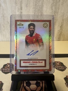 Topps Deco 2024-25 Liverpool Dominik Szoboszlai Red Auto 04/10 Colour Match for sale on Ebay