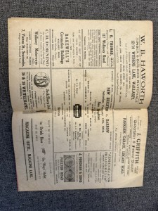 New Brighton v Barrow, 1938/39, pre-war programme for sale on Ebay