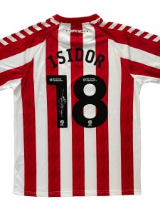 Signed WILSON ISIDOR Shirt - Sunderland AFC 2024/25 Promotion  - PROOF/COA - for sale on Ebay
