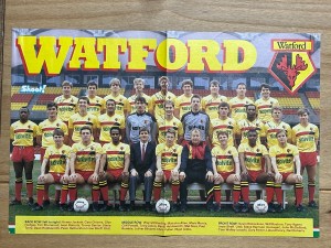 Hand Signed A3 Picture - Watford FC 1988/89 season - 12 signatures for sale on Ebay