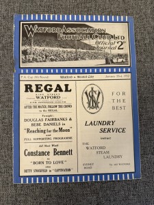 Watford v Bristol City, FA Cup 4th Round, 1931/32 for sale on Ebay
